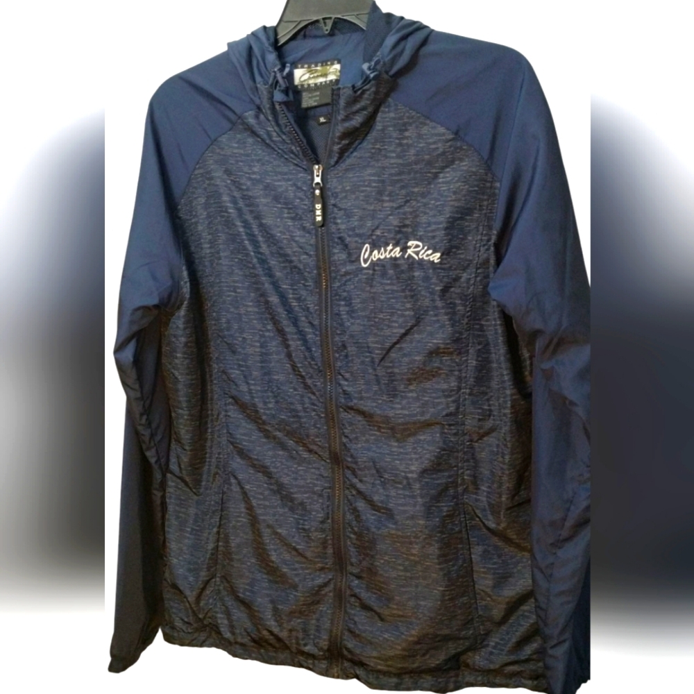 Lightweight Navy Jacket with Costa Rica Logo Name